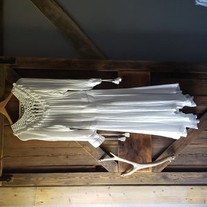 Free people boho white summer dress small